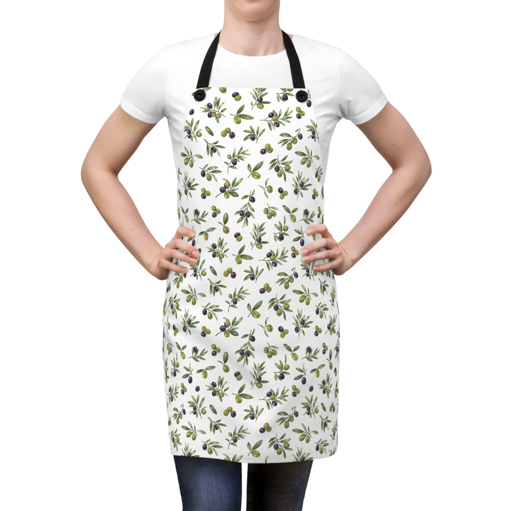 Olive Branches Kitchen Apron