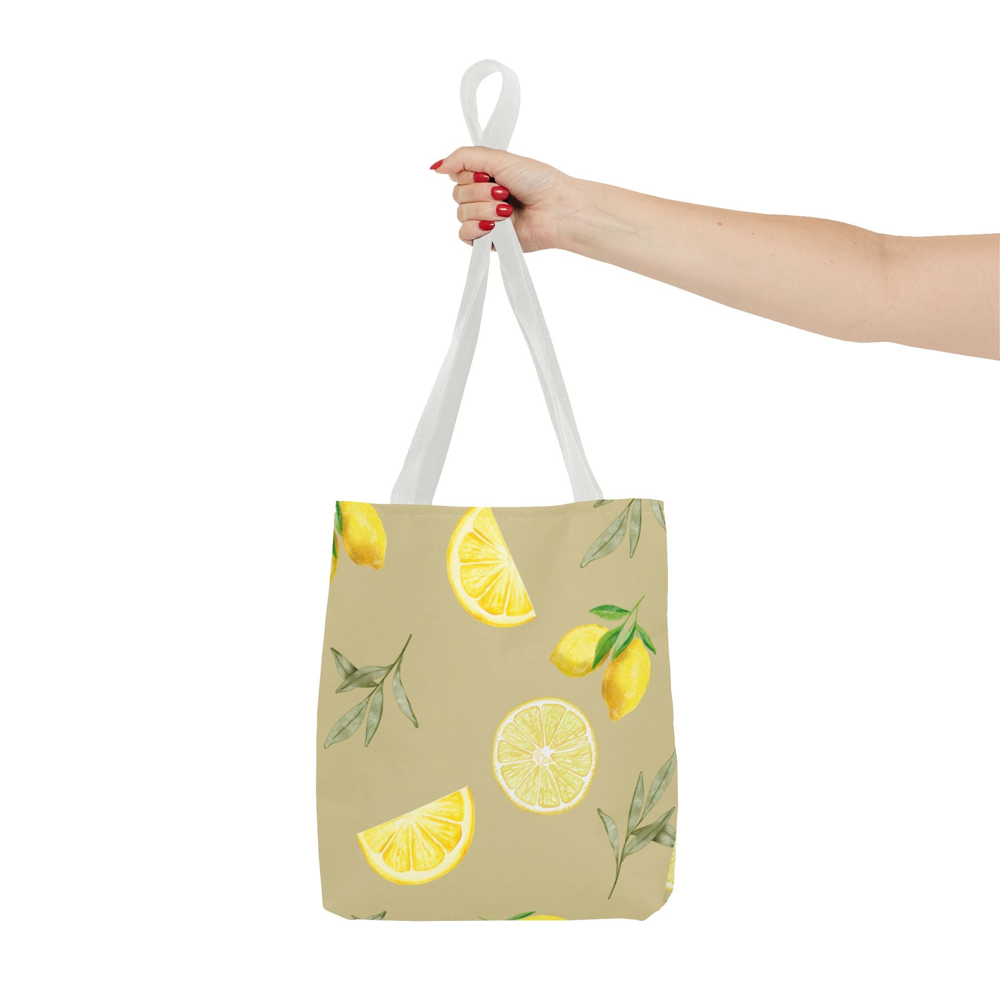 Watercolor Lemons Tote Bag | Citrus Summer Pattern