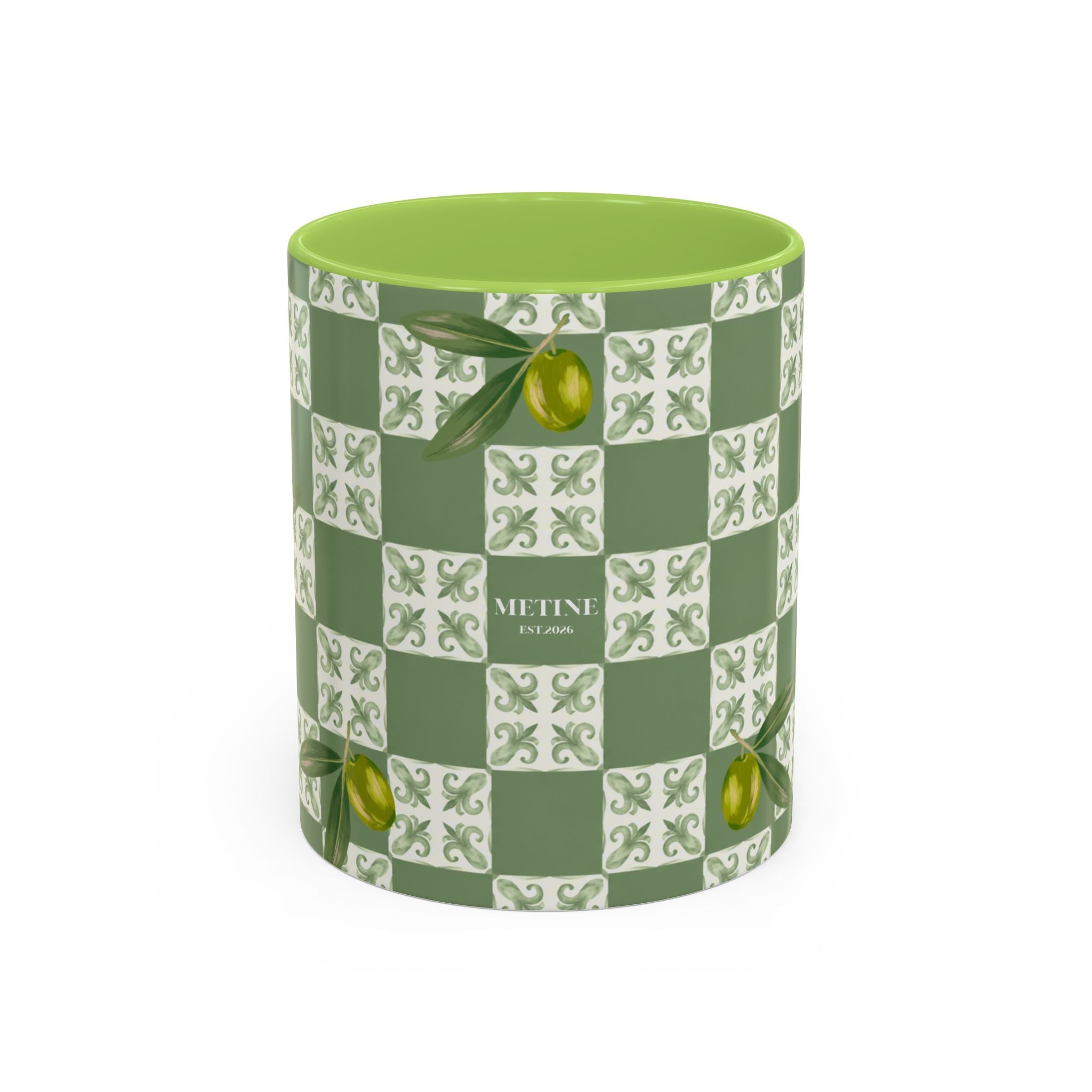 Olive Grove Checkerboard Coffee Mug