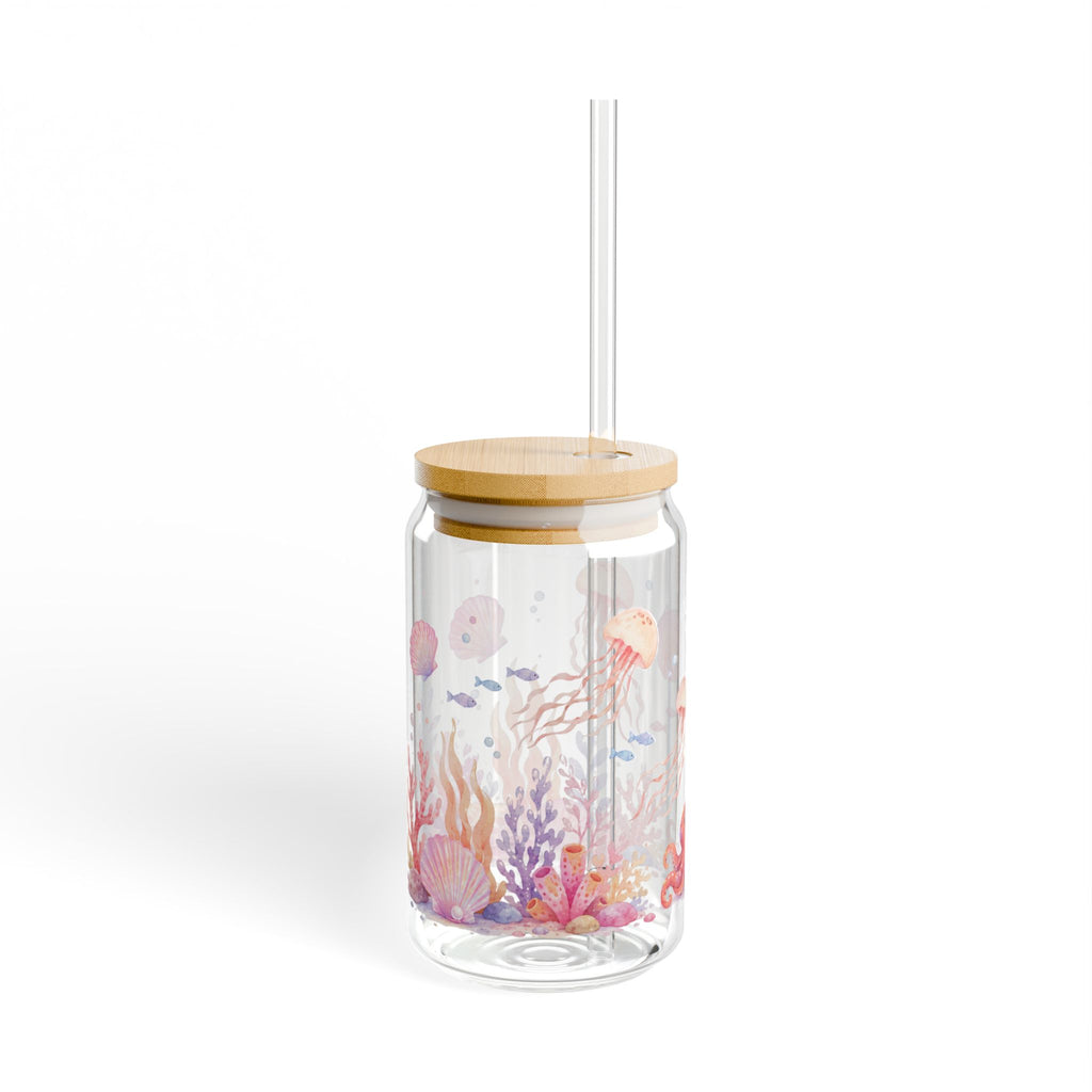 Ocean Life 16oz Glass Sipper