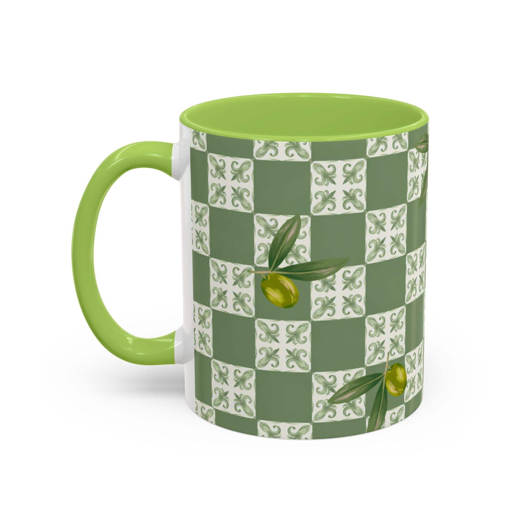 Olive Grove Checkerboard Coffee Mug