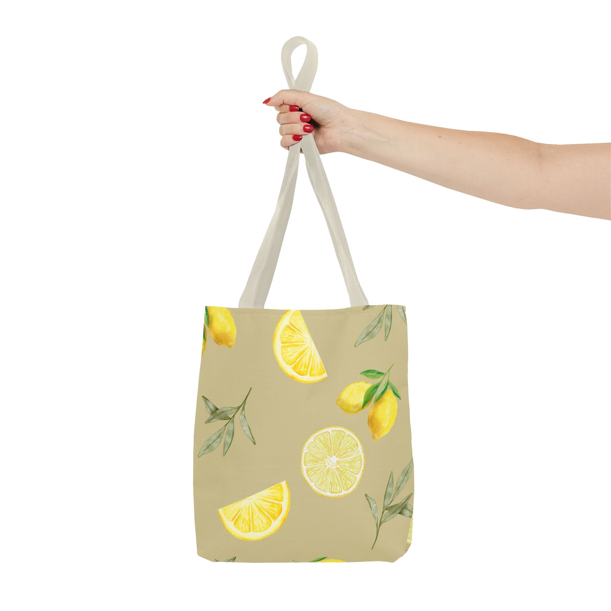Watercolor Lemons Tote Bag | Citrus Summer Pattern