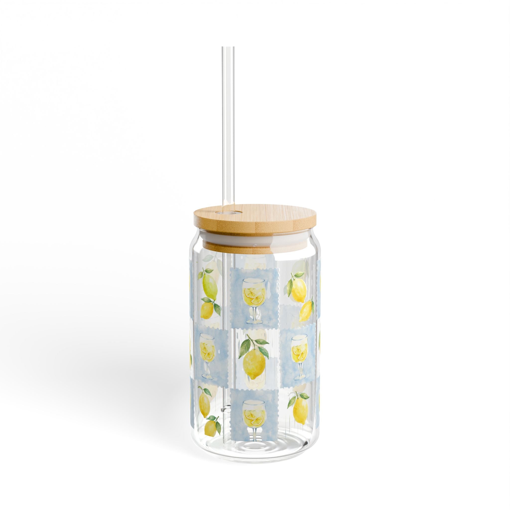 Lemon 16oz Glass Sippe