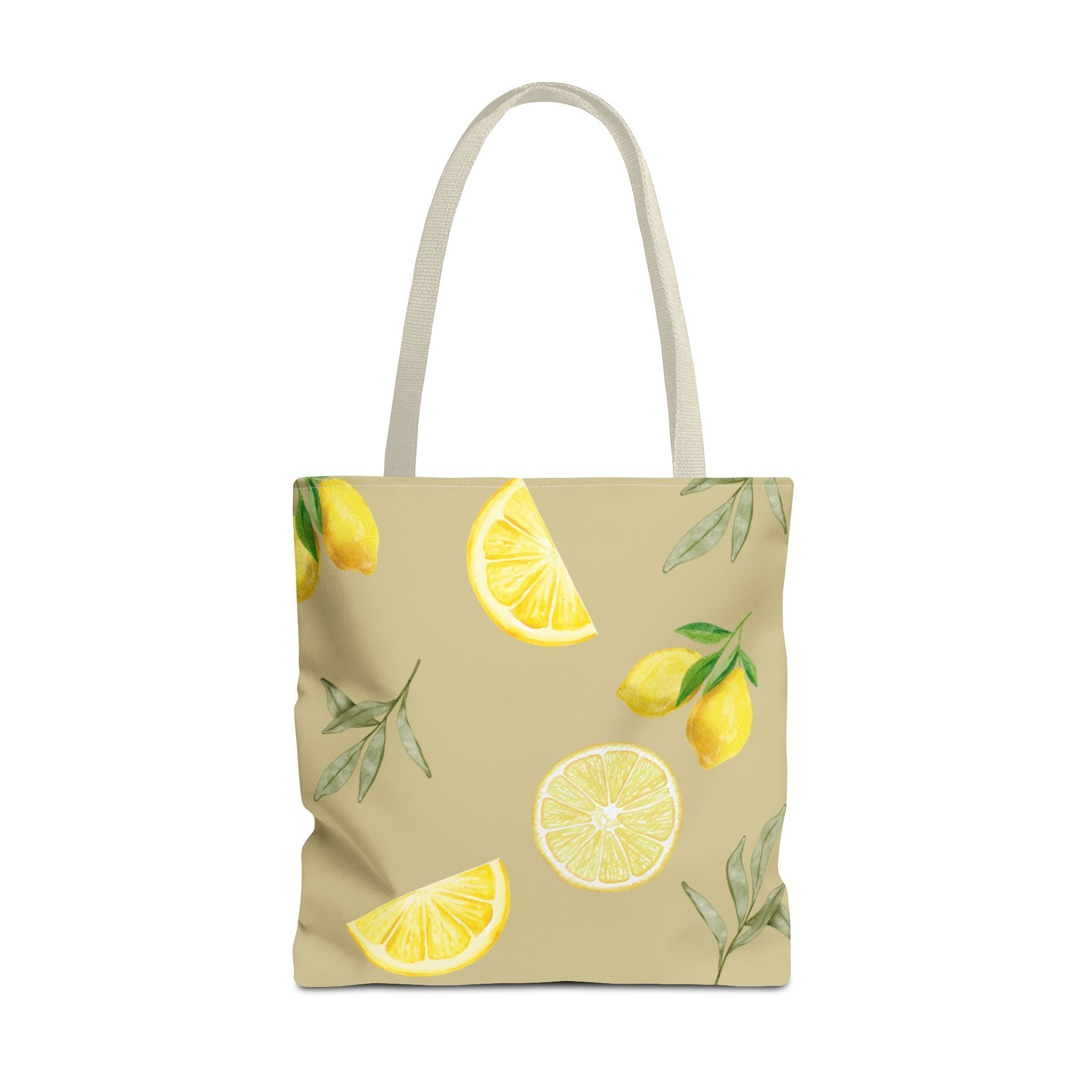 Watercolor Lemons Tote Bag | Citrus Summer Pattern