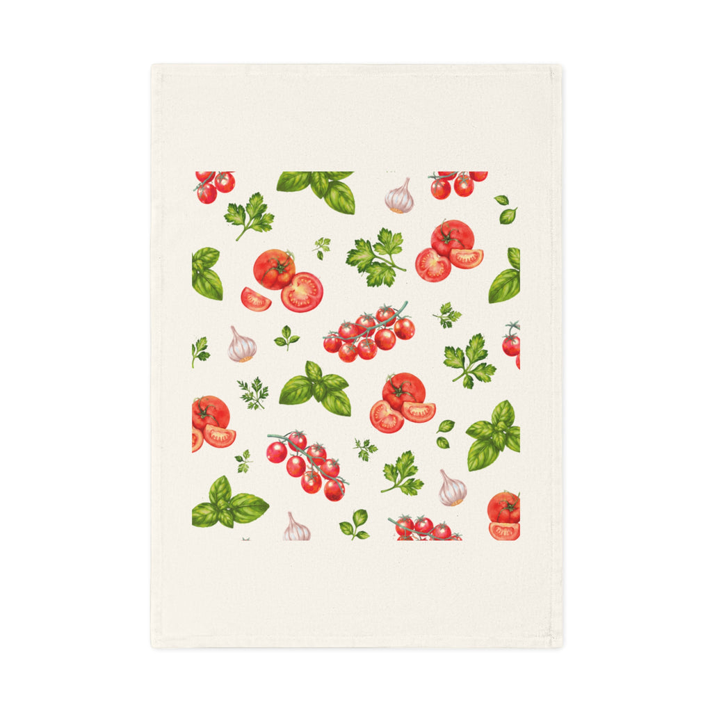 Tomato & Herb Cotton Tea Towel