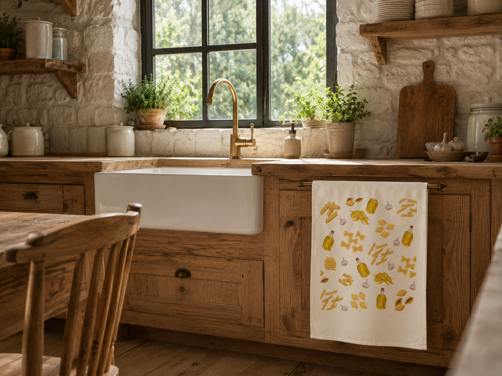 Pasta Kitchen Tea Towel 
